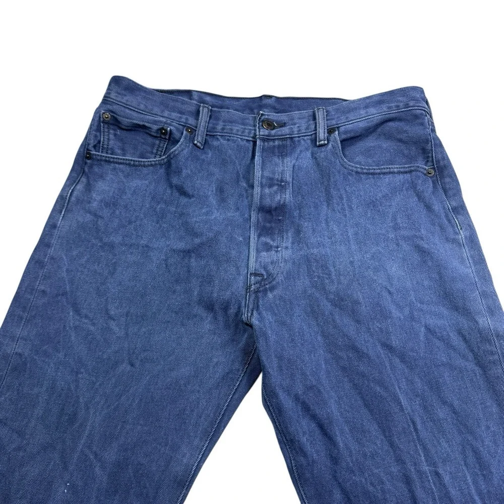 Levi's 501XX Jeans Mens 36x30 Dark Wash Button Fly Straight Grunge Baggy Midrise